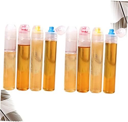 FELTECHELECTR 8pc Syrup Pump Apothecary Jars with Lids Set
