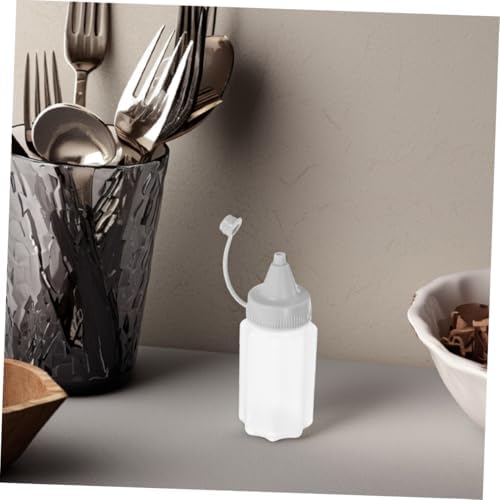 8PCS Reusable PP Condiment Squeeze Bottles 30ml