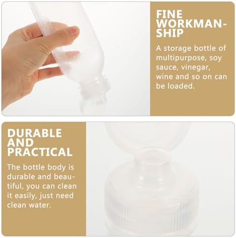 HOLIDYOYO 3pcs Condiment Squeeze Bottles with 2x300ml 1x500ml