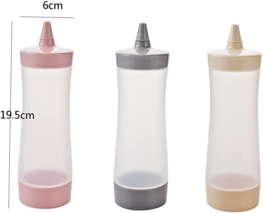 PRETYZOOM 6-Piece Condiment Squeeze Bottle Set with Lids