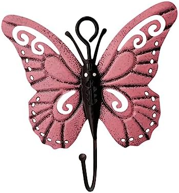 4 PCS Metal Butterfly Hooks Wall Decor