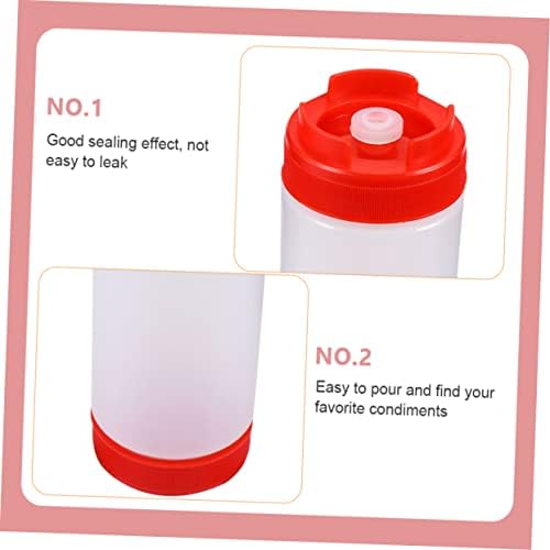 HOLIDYOYO 2-Pack Red Squeeze Sauce Bottles 20oz 1