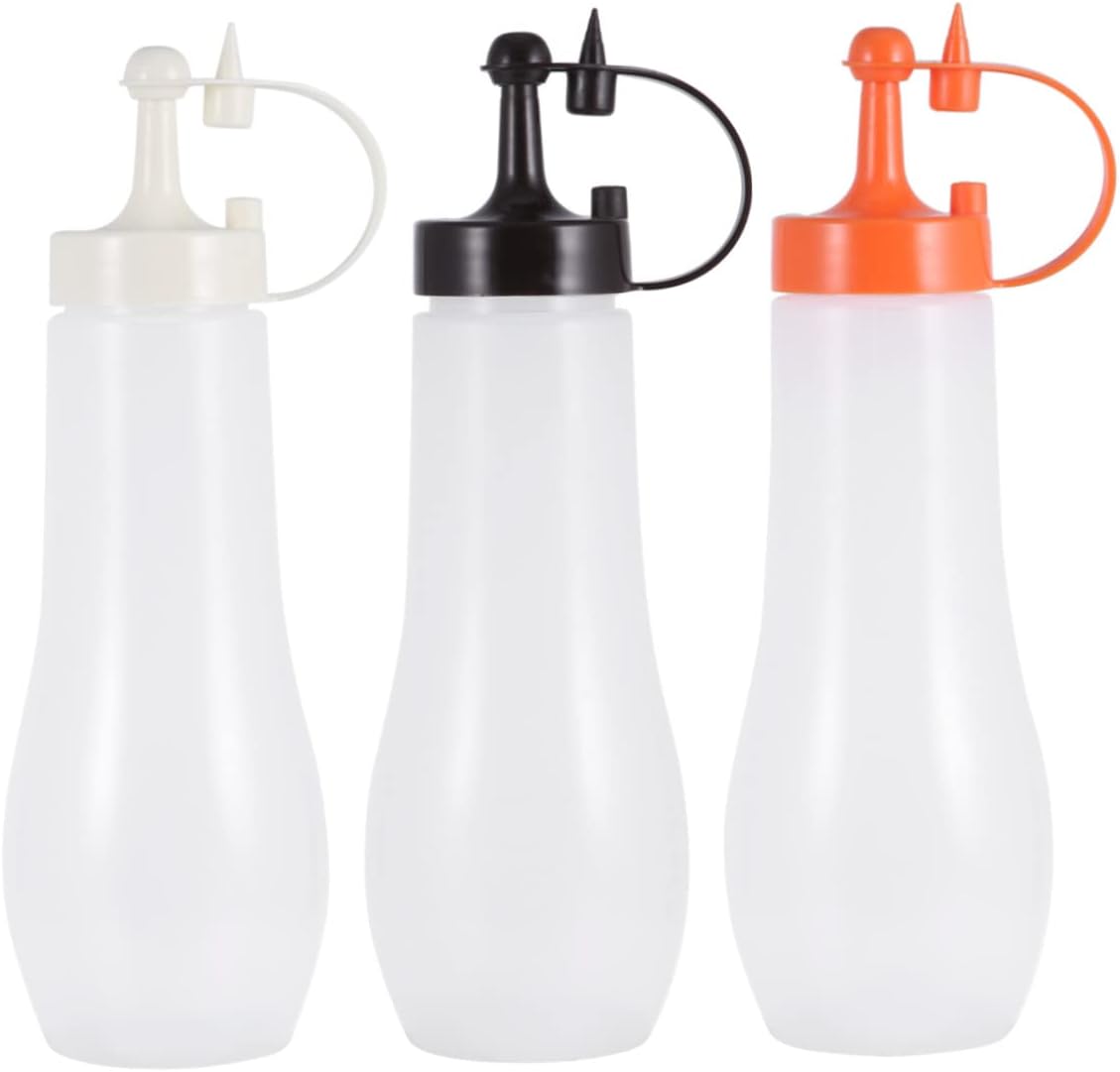 CRILSTYLEO Reusable Salad Dressing Shaker Set of 3 1