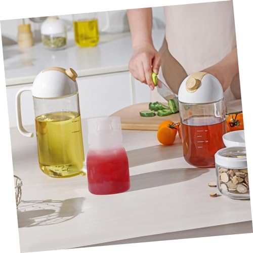 6pcs Sauce Squeeze Bottles for Salad Dressing Wide Mouth Ketchup Bottles