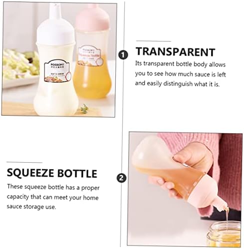 CIYODO 350ml Squeeze Condiment Bottle Set with Scale