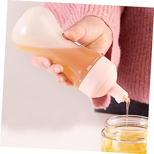 STOBAZA 2Pcs 350ml Squeeze Sauce Bottles with Measurement Marks