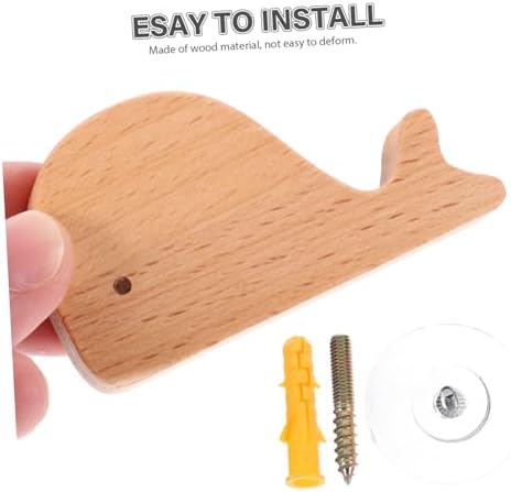 Cute Animal Wood Wall Hook for Towels Hats Bags