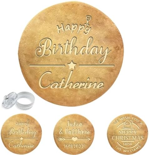 Personalized Birthday Cookie Stamp with Custom Family Name