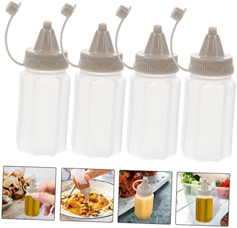 CIYODO 8PCS Squeeze Bottles Set for Condiments Kitchen Use