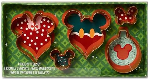 Disney Mickey and Minnie Mouse Holiday Cookie Cutter Set 1