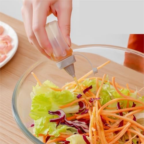 KLEYE Red Condiment Squeeze Bottles For Sauces