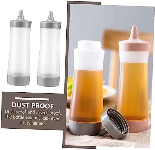 Zerodeko 4-Pack Condiment Squeeze Bottles for Kitchen
