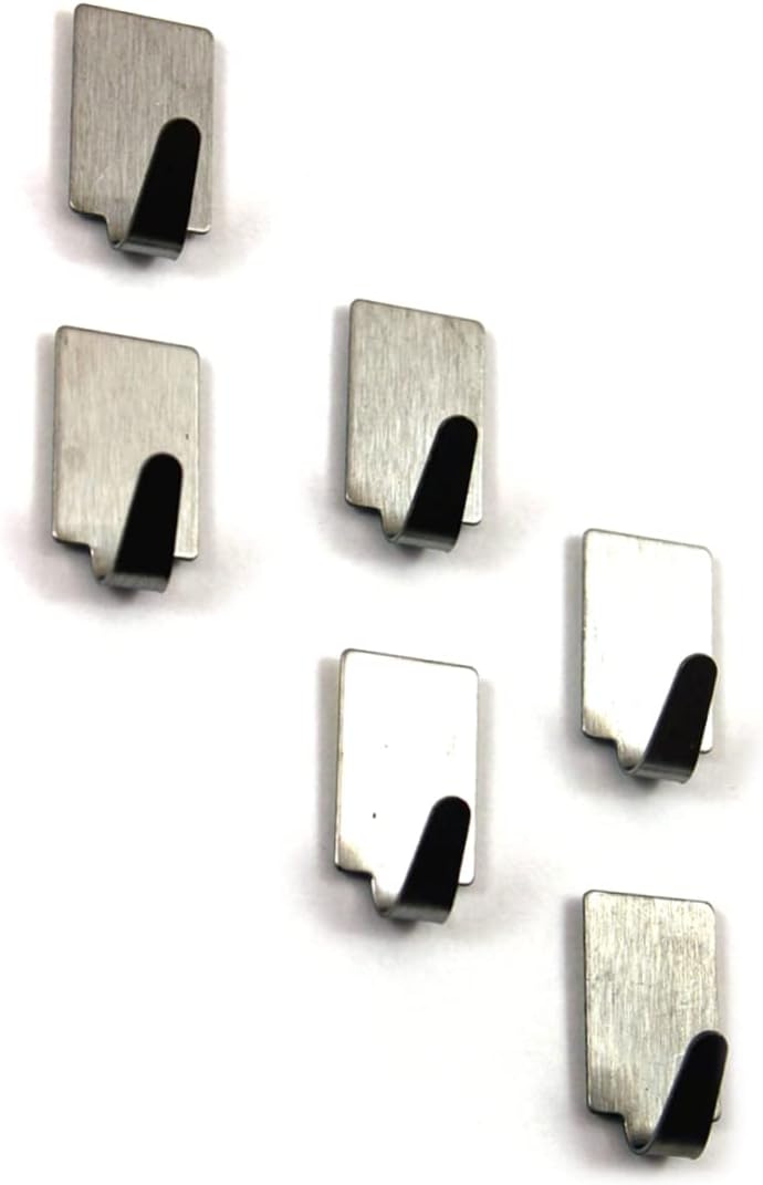 WEKADRIN 36 Pack Stainless Steel Self Adhesive Hooks