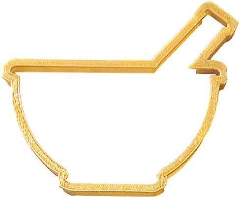 CookieCutterCom Mortar Pestle Cookie Cutter 375 Inch - USA Made