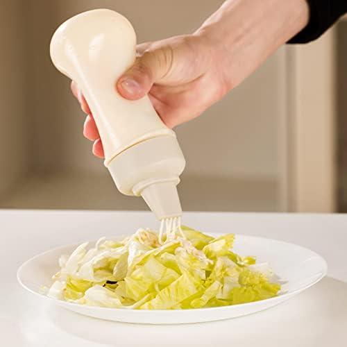 5-Hole Condiment Squeeze Bottle with Dust Cover