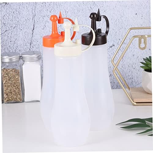 Zerodeko 3-Piece Condiment Squeeze Bottles Set for Kitchen