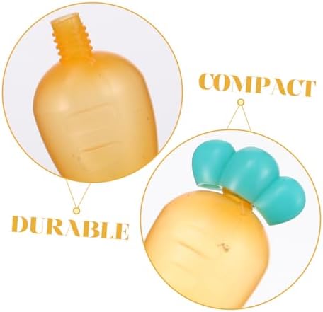 Set of 6 Mini Condiment Squeeze Bottles for Picnic and Travel