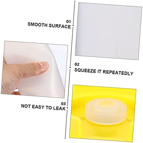 Set of 2 Squeeze Bottles for Ketchup Jam Mustard and Olive Oil