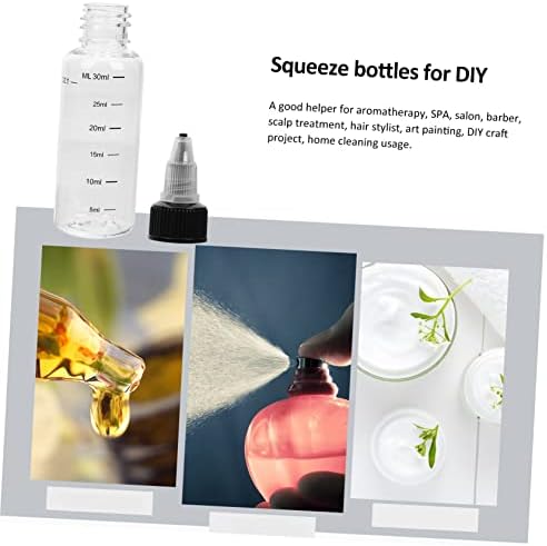CIYODO 8 Pack Empty Plastic Squeeze Bottles for Oil and Sauce
