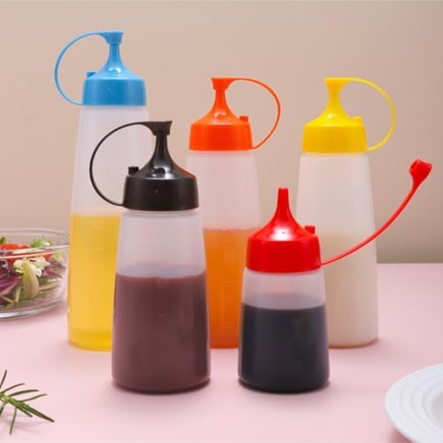 KLEYE 6-Piece Condiment Squeeze Bottles Pack