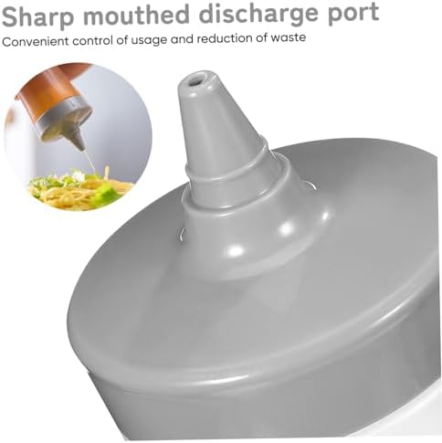 GRIRIW Reusable Plastic Condiment Squeeze Bottles Set
