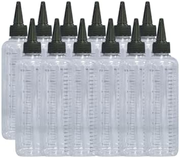 12PCS Paint Bottles with Scale 250ml