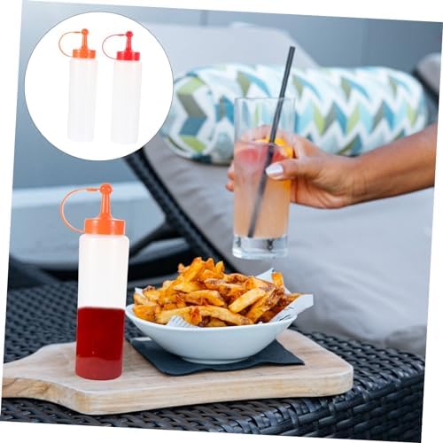 Sturdy PE Squeeze Bottles for Salad Dressing Ketchup Mustard