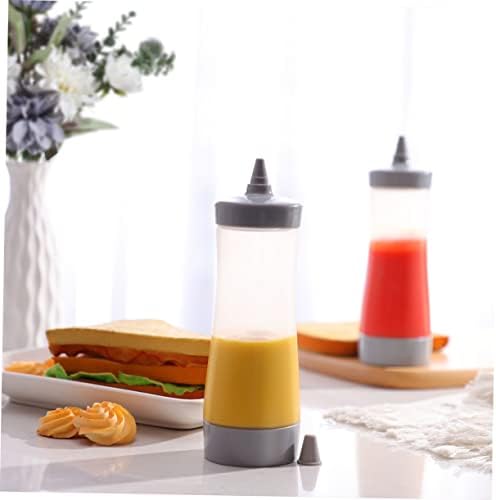 Zerodeko 4-Pack Condiment Squeeze Bottles for Kitchen