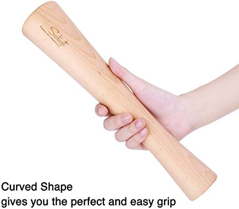 SOLIGT 12 Inch Wood Kraut Pounder for Canning