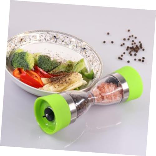 VINTORKY Manual Ceramic Pepper Mill Green Double Side 1