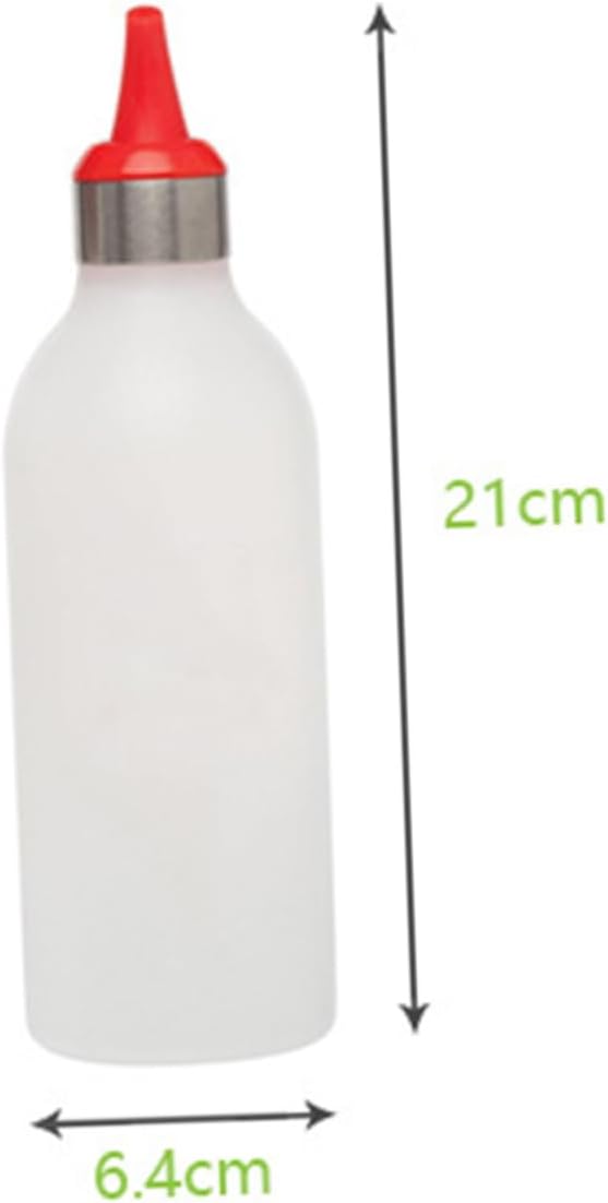HOLIDYOYO Red 450ml Condiment Squeeze Bottle with Silicone Head