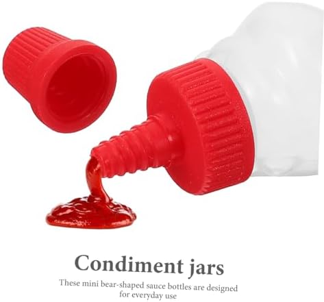 Bear Shaped Mini Sauce Bottles for Kitchen Use 1