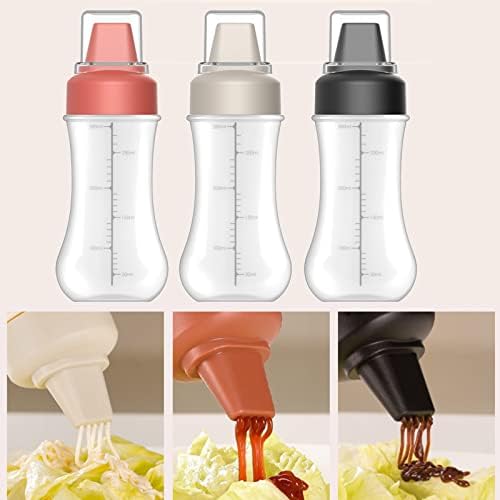 5-Hole Condiment Squeeze Bottle with Dust Cover
