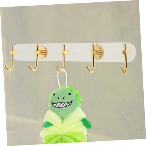 Ciieeo Wall Mounted Towel Hook Strong Adhesive Broom Mop Holder