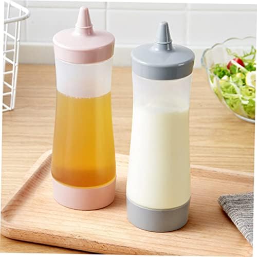Luxshiny Reusable Condiment Squeeze Bottles Set of 2