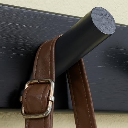 SKOLOO 5 Peg Black Wall Coat Rack