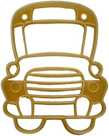 School Bus Cookie Cutter - Detailed Cartoon Design