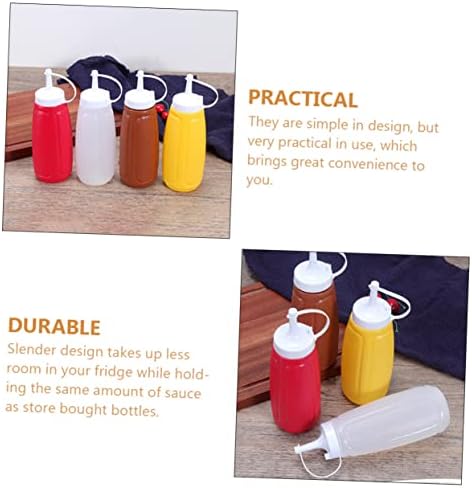 HOLIDYOYO Squeezing Sauce Bottle with Lid for Kitchen Use 1