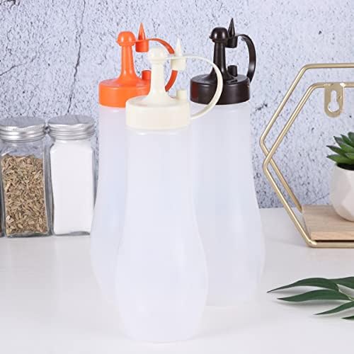 Ciieeo Salad Dressing Set with 3 Sizes Squeeze Bottles 1