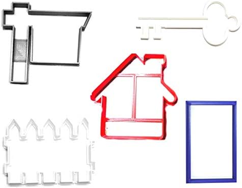 YNGLLC Housewarming Cookie Cutters Set of 5 Made in USA