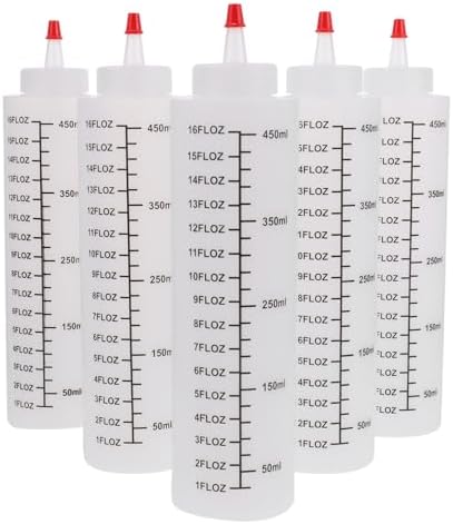 HOLIDYOYO 6-Piece Condiment Squeeze Bottles Set