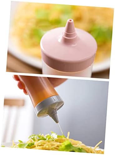 IMIKEYA 350ml Translucent Condiment Squeeze Bottle
