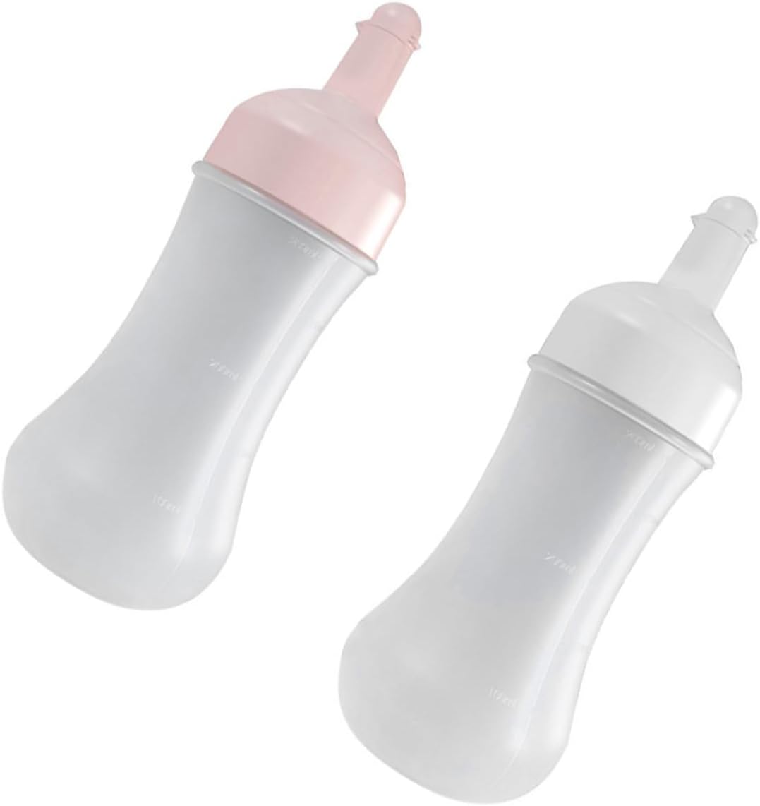 PRETYZOOM 350ml Condiment Squeeze Bottles Set of 2