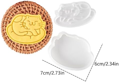 3D Cat Cookie Cutter Set for Baking Fun