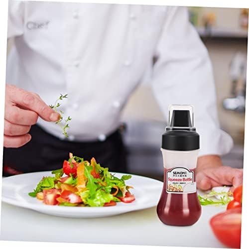 Garneck 5-Hole Refillable Condiment Squeeze Bottle
