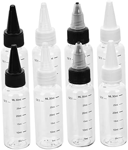 CIYODO 8 Pack Empty Plastic Squeeze Bottles for Oil and Sauce