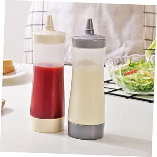 PRETYZOOM 3PCS Condiment Squeeze Bottles for Ketchup and Salad Dressing