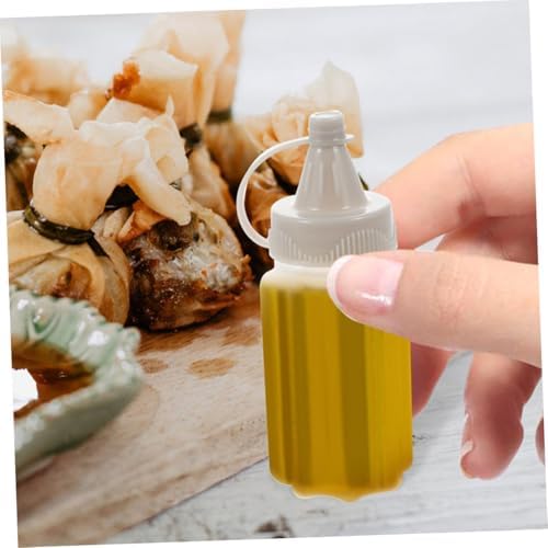 Reusable Sauce Dispenser Bottles Mini Squeeze Bottles for Salad Dressing and Oils