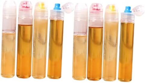 FELTECHELECTR 8pc Syrup Pump Apothecary Jars with Lids Set
