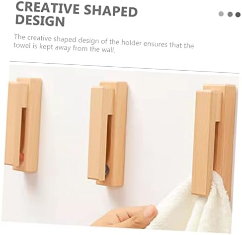 HOMOCONO Wall Mount Towel Rack with Rustic Design